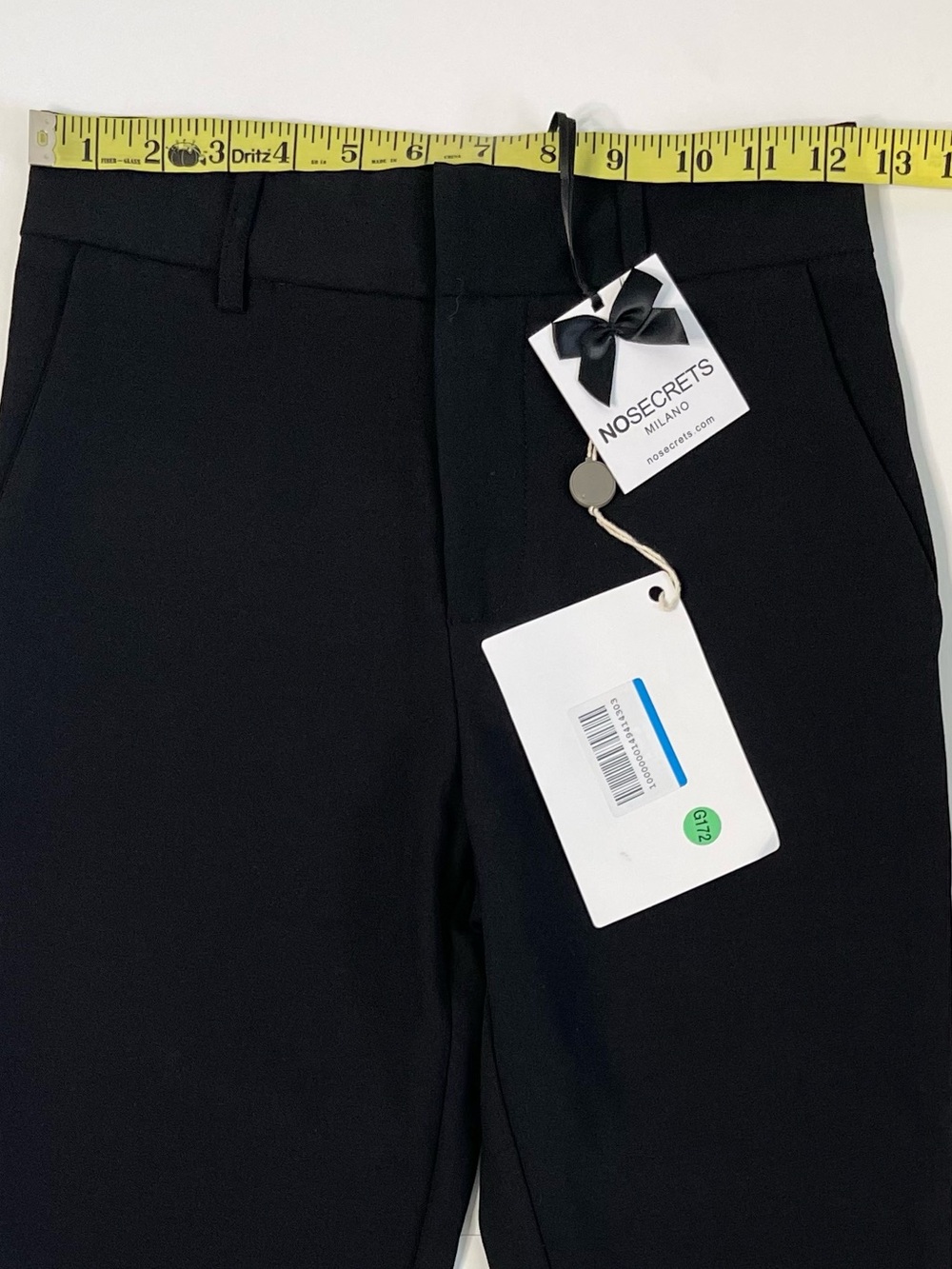 Milano Black Classic Straight-Leg Dress Pants. 40 - Picture 3 of 8